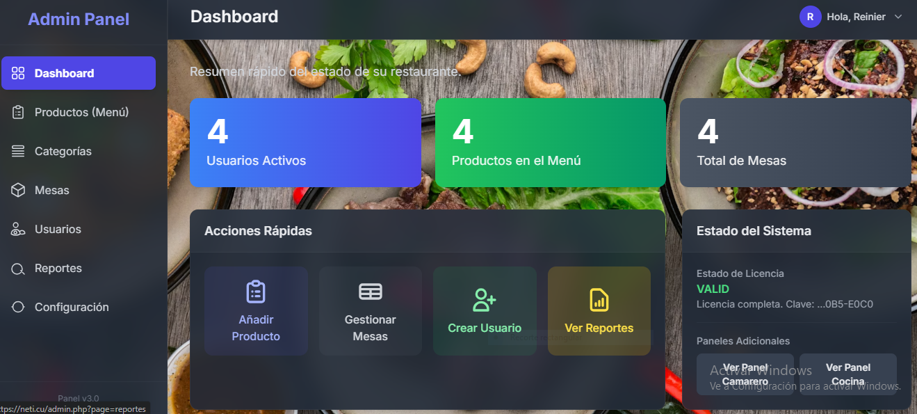 Sistema para Restaurantes